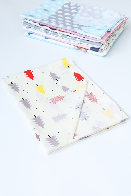 Сатиновая пеленка, Елочки - фото 1