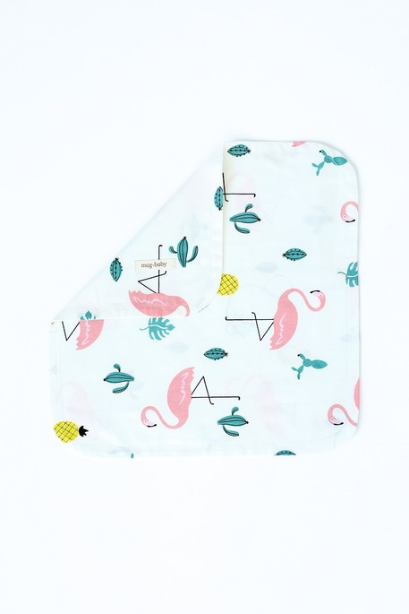 Платочек сатиновый, Фламинго