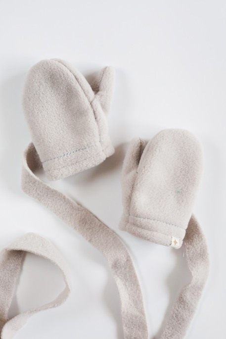 Флисовые варежки Diego, Светло-серые