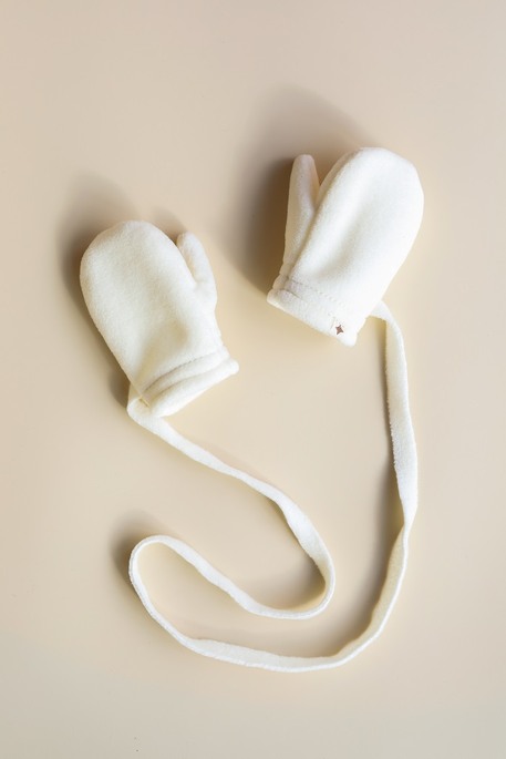 Флисовые варежки Diego, Молочные