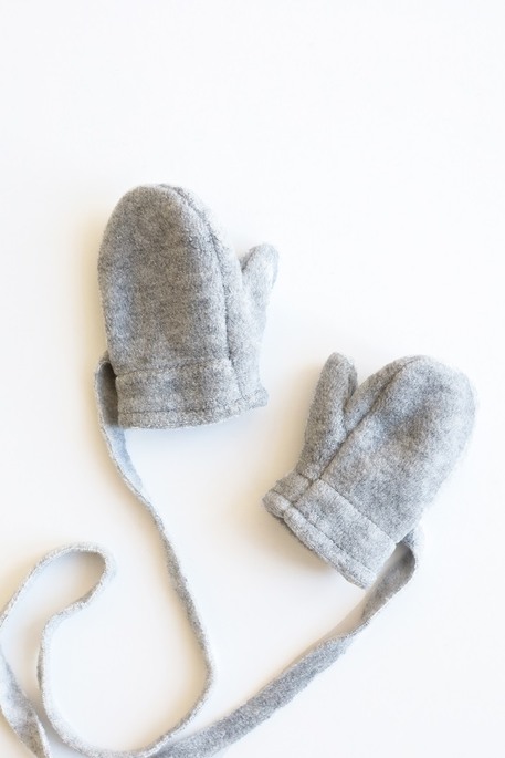 Флисовые рукавички Diego, Серый меланж