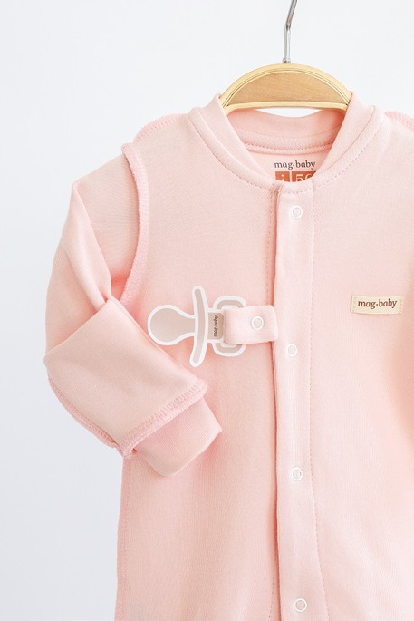 Комплект чоловічків Abel, Молочний та Світло-рожевий - фото 6