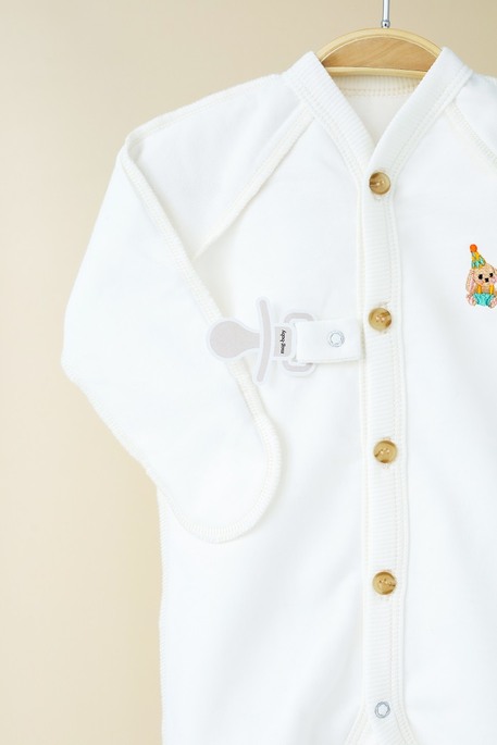 Утепленный человечек Cozy, Молочный - фото 4