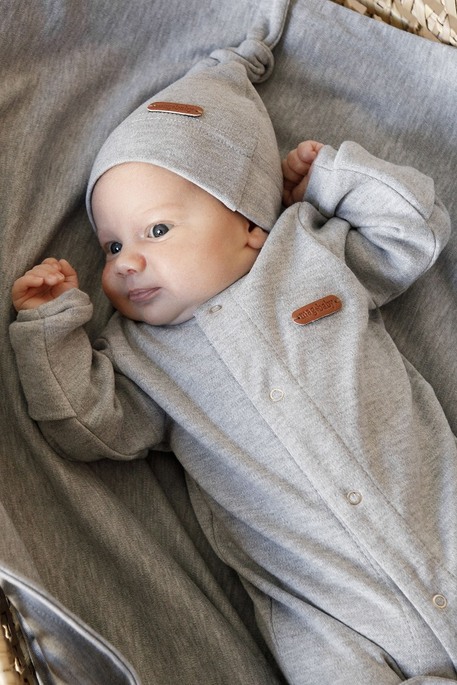 Чоловічок з шапочкою Liam, Сірий меланж - фото 2
