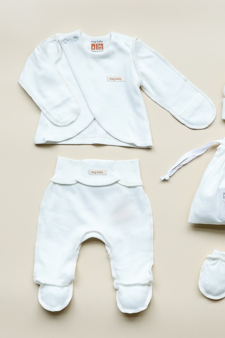 Комплект в роддом Anry, Молочный - фото 4