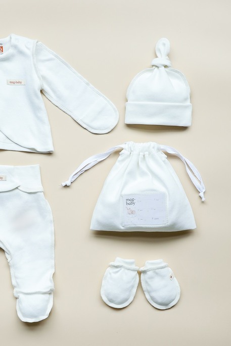 Комплект в роддом Anry, Молочный - фото 8