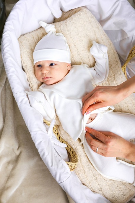 Комплект в роддом Anry, Молочный - фото 3