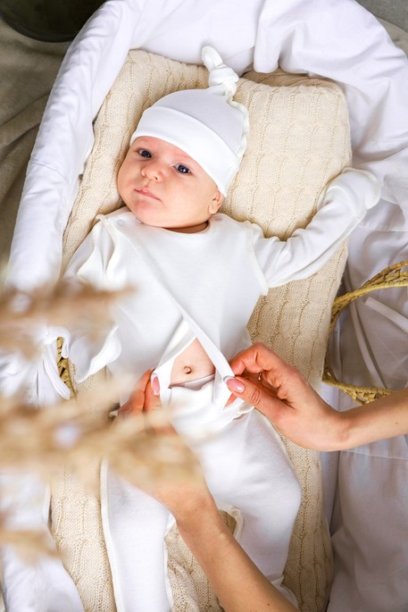 Комплект в роддом Anry, Молочный