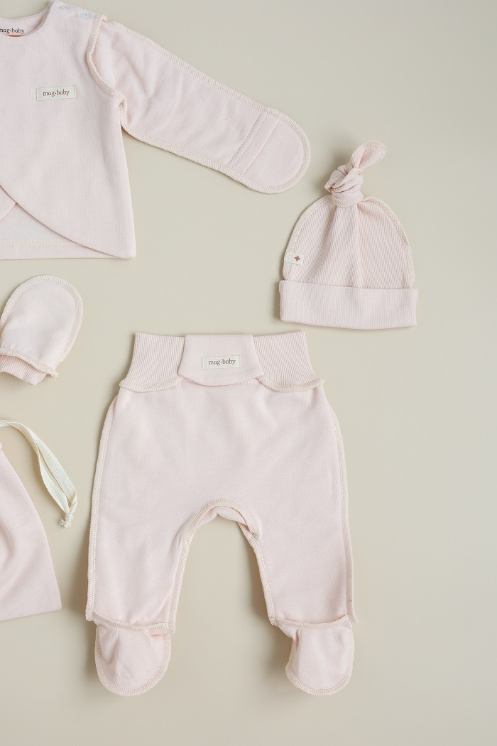 Утеплений комплект в пологовий з розпашонкою Cozy, Вершковий - фото 5