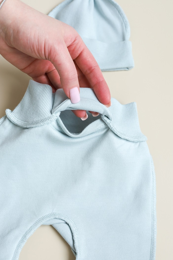 Утеплений комплект в пологовий з розпашонкою Cozy, Сизий - фото 2