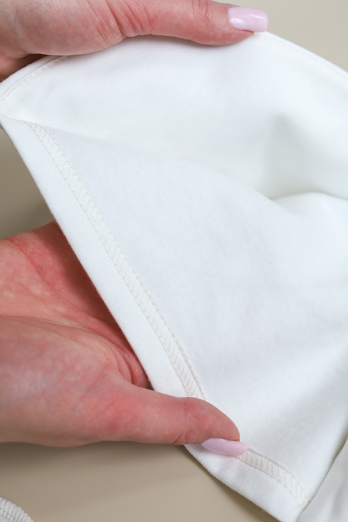 Утеплений комплект в пологовий з розпашонкою Cozy, Молочний - фото 5