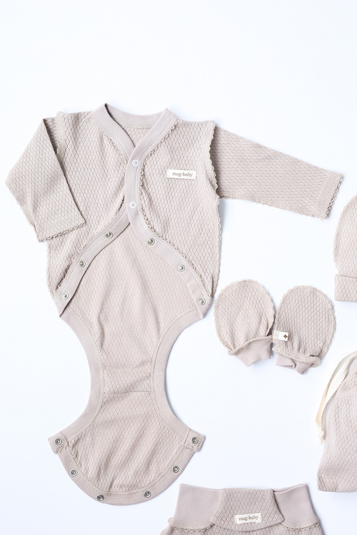 Комплект в пологовий з боді Honey, Мокко - фото 6