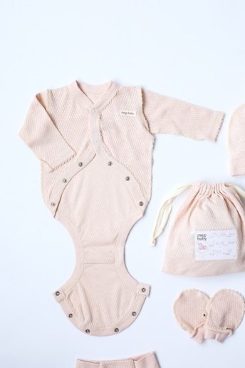 Комплект в пологовий з боді Honey, Вершковий - фото 6