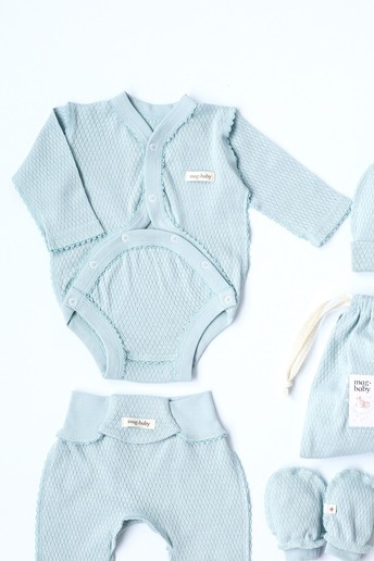 Комплект в пологовий з боді Honey, Сизий - фото 1