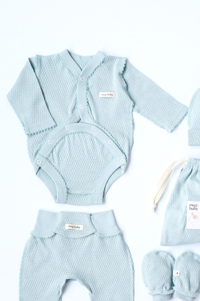 Комплект в пологовий з боді Honey, Сизий - фото 1