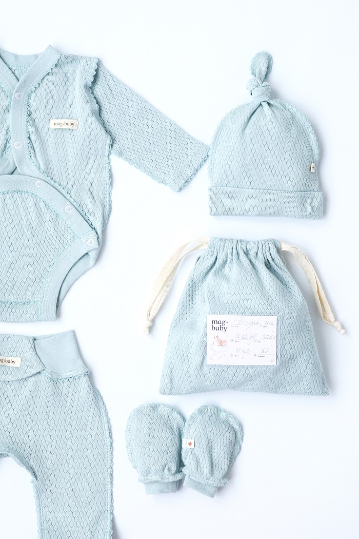 Комплект в пологовий з боді Honey, Сизий - фото 2