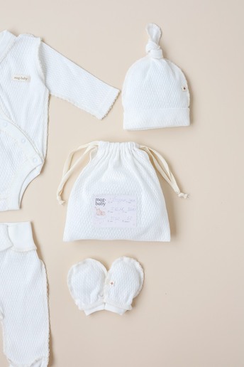 Комплект в пологовий з боді Honey, Молочний - фото 2