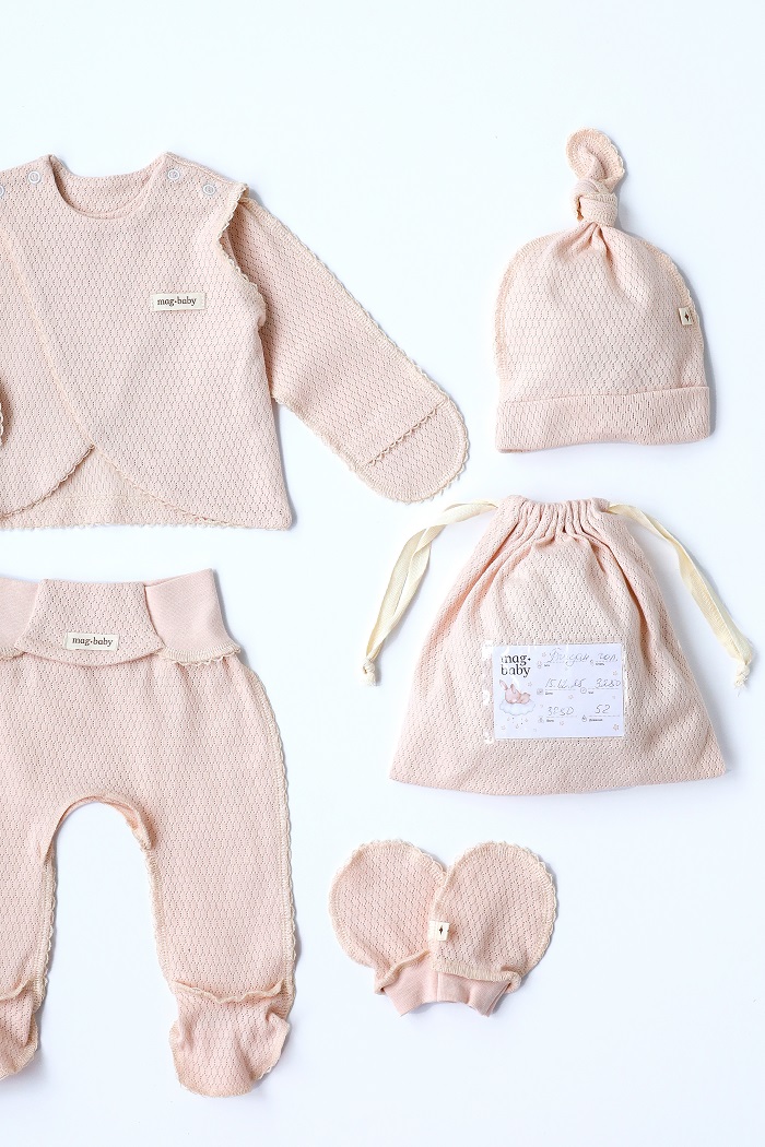 Комплект в пологовий з розпашонкою Honey, Вершковий - фото 2