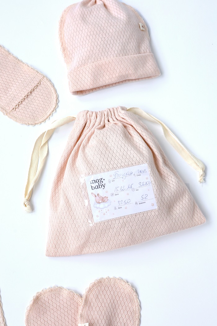 Комплект в пологовий з розпашонкою Honey, Вершковий - фото 6