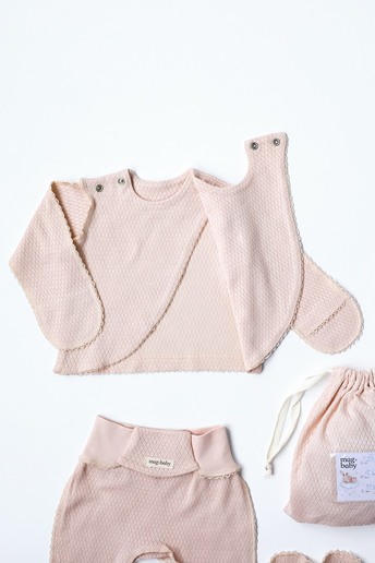 Комплект в пологовий з розпашонкою Honey, Вершковий - фото 2