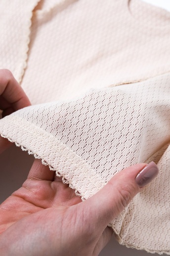 Комплект в пологовий з розпашонкою Honey, Вершковий - фото 5