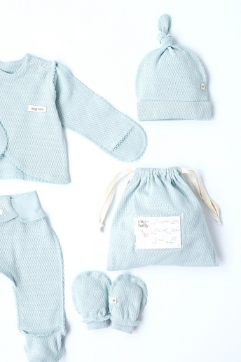 Комплект в пологовий з розпашонкою Honey, Сизий - фото 2