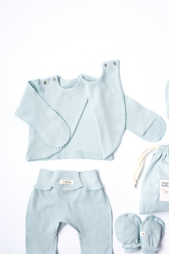 Комплект в пологовий з розпашонкою Honey, Сизий - фото 4