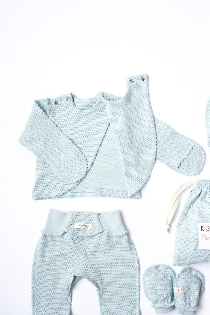 Комплект в пологовий з розпашонкою Honey, Сизий - фото 4