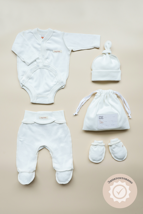 Комплект в роддом Leon, Молочный