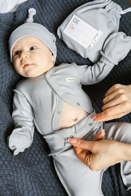Комплект в роддом Leon, Серый