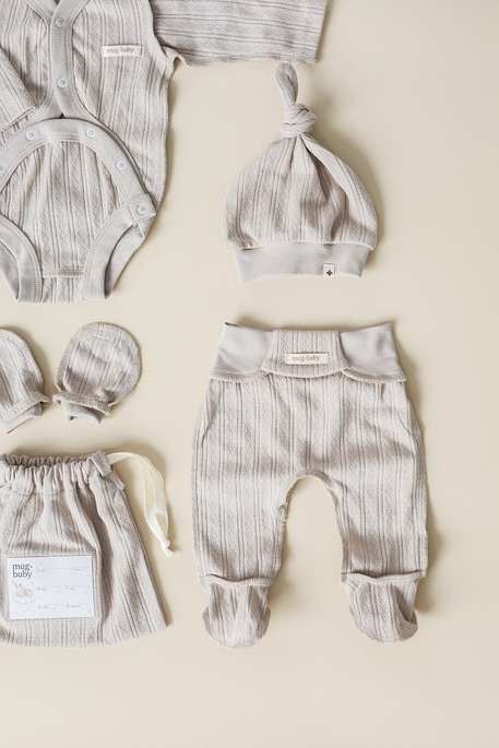 Комплект в пологовий з боді Trudy, Мокко - фото 8