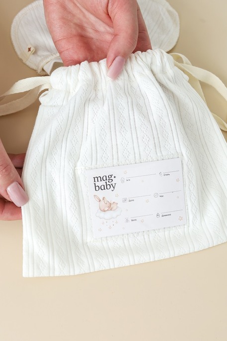 Комплект в пологовий з розпашонкою Trudy, Світло-молочний - фото 6