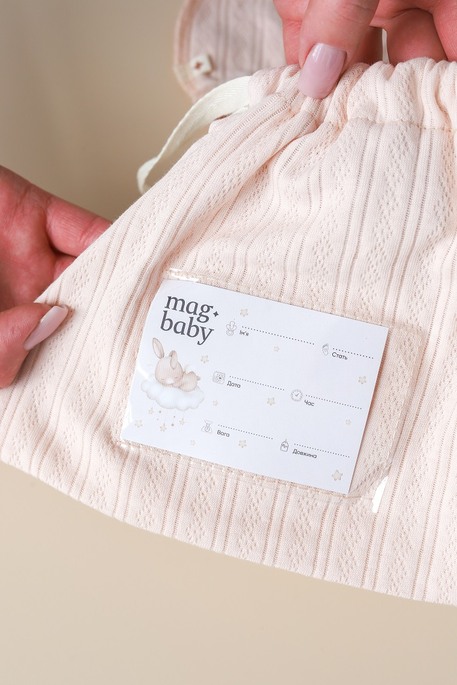 Комплект в пологовий з розпашонкою Trudy, Світло-рожевий - фото 5