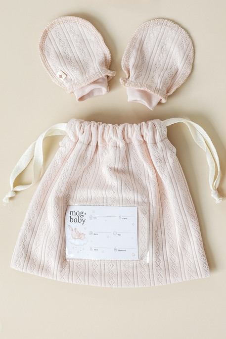 Комплект в пологовий з розпашонкою Trudy, Світло-рожевий - фото 4