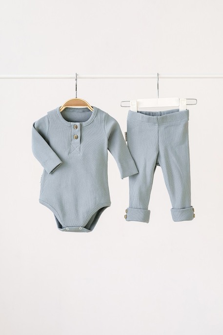 Набор боди с лосинами Natural, Сизый