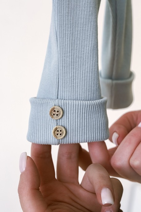 Набор боди с лосинами Natural, Сизый - фото 4