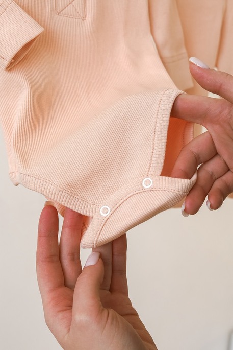 Набір боді з лосинами Natural, Персиковий - фото 5