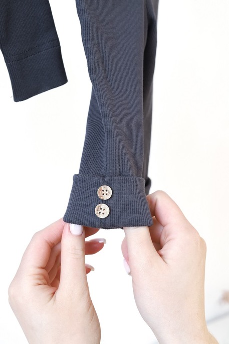 Набір боді з лосинами Natural, Графітовий - фото 4