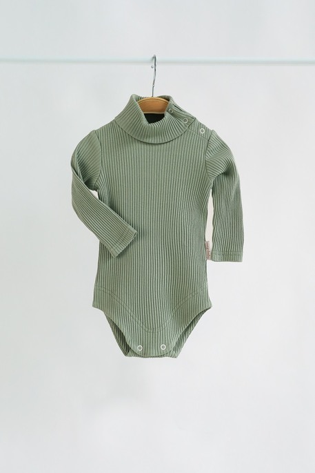 Боді - гольфик у рубчик Strip, Лавровий