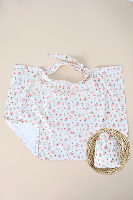 Накидка для кормления с сумочкой чехлом, Цветочное поле