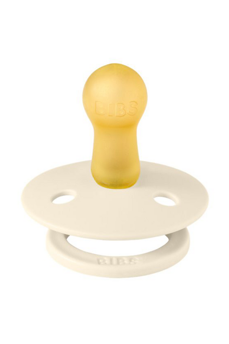 Пустушка BIBS Colour, Round, Ivory/Vanilla - фото 1