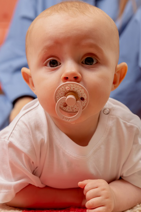 Пустушка BIBS Colour, Round, Jasmine Blush - фото 1