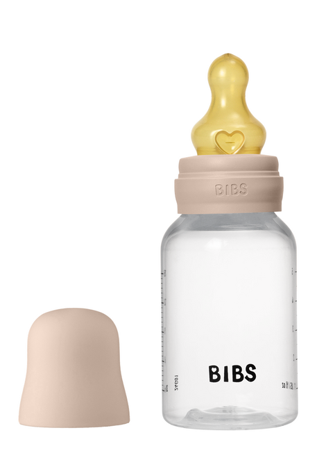 Пластикова пляшечка BIBS, 150 ml, Round Latex, Slow Flow, Blush