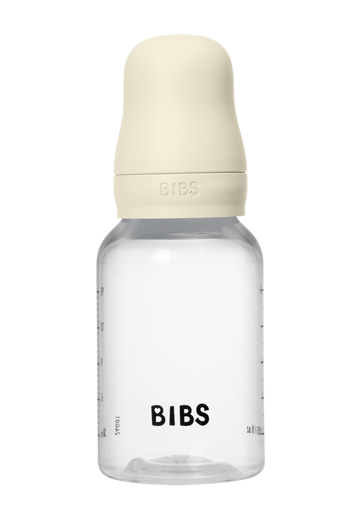 Пластикова пляшечка BIBS, 150 ml, Round Latex, Slow Flow, Ivory - фото 2