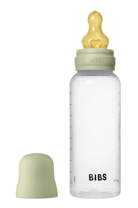 Пластикова пляшечка BIBS, 270 ml, Round Latex, Medium Flow, Sage