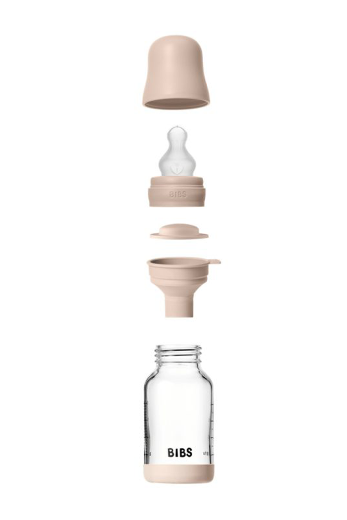Скляна пляшечка BIBS, 120 ml, Round Silicone, Slow Flow, Sage - фото 2