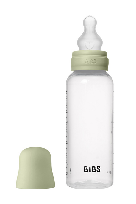 Пластикова пляшечка BIBS, 270 ml, Round Silicone, Medium Flow, Sage