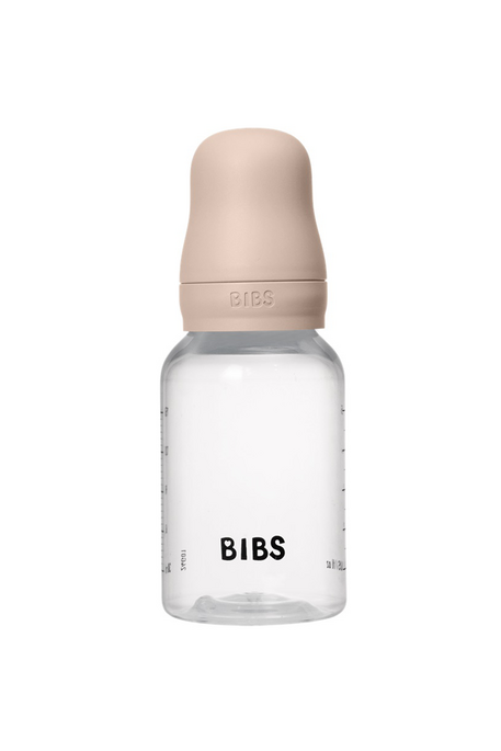 Пластикова пляшечка BIBS, 150 ml, Round Silicone, Slow Flow, Blush - фото 1
