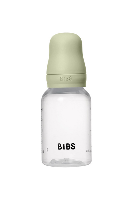 Пластикова пляшечка BIBS, 150 ml, Round Silicone, Slow Flow, Sage - фото 1