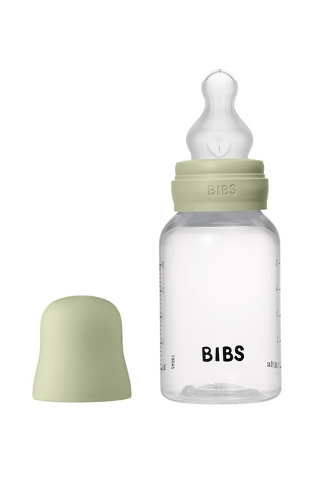 Пластикова пляшечка BIBS, 150 ml, Round Silicone, Slow Flow, Sage